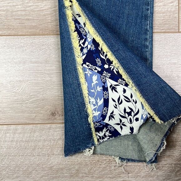 White Crow Flared Leg Indie Boho Jeans Size 27 - Picture 7 of 10